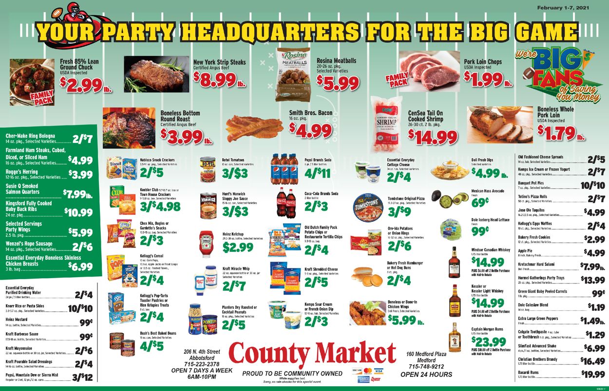 County Market Ad from 02/01/2021