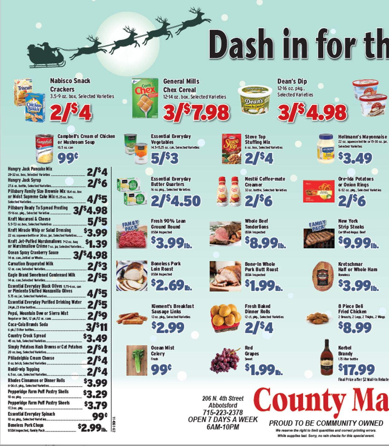County Market Ad from 12/13/2021