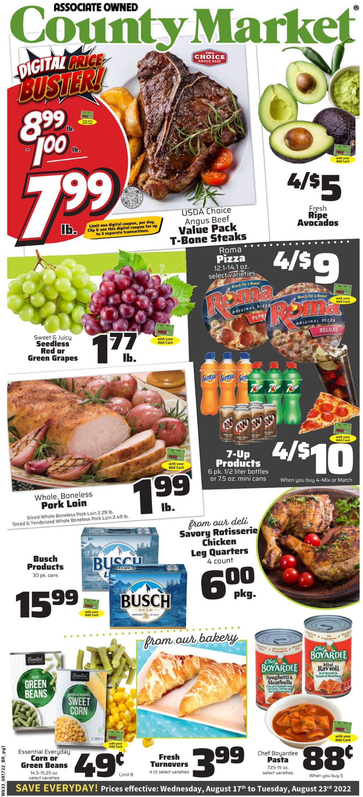 County Market Ad from 08/17/2022