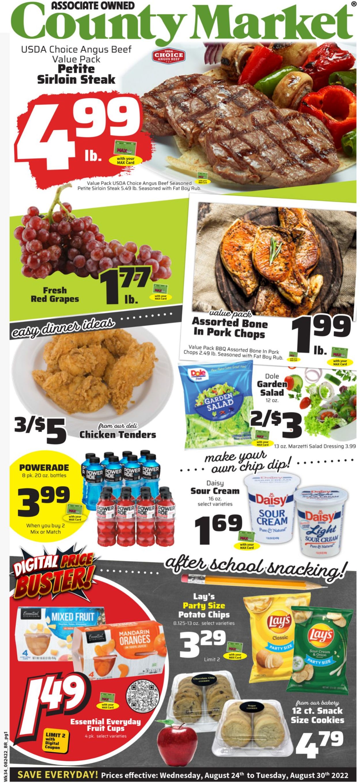 County Market Ad from 08/24/2022