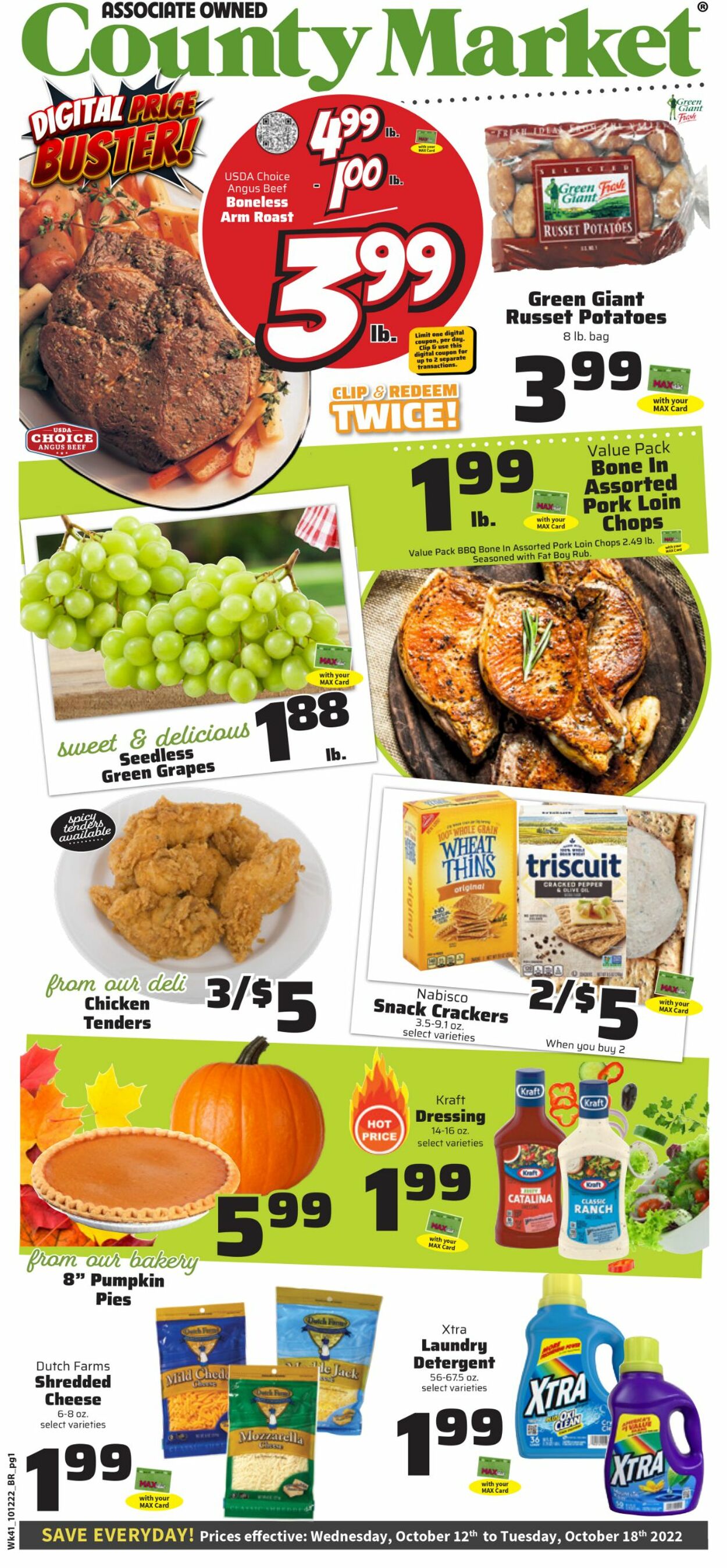 County Market Ad from 10/12/2022