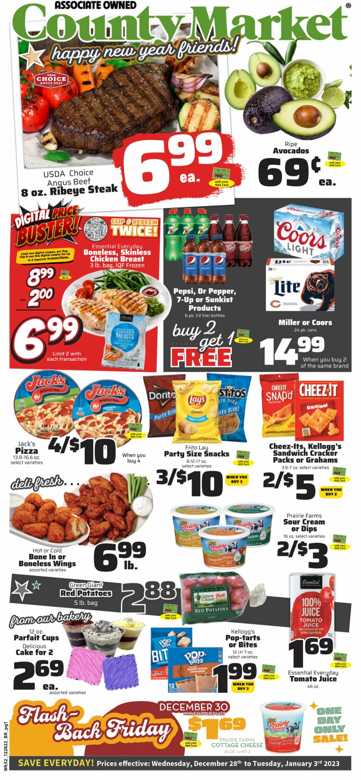 County Market Ad from 12/28/2022