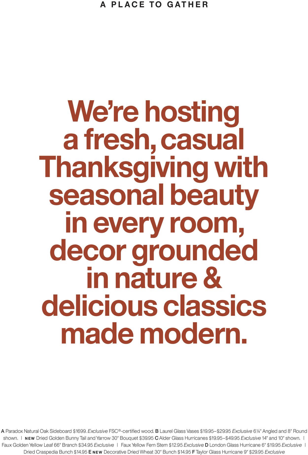 Crate & Barrel Ad from 10/25/2022