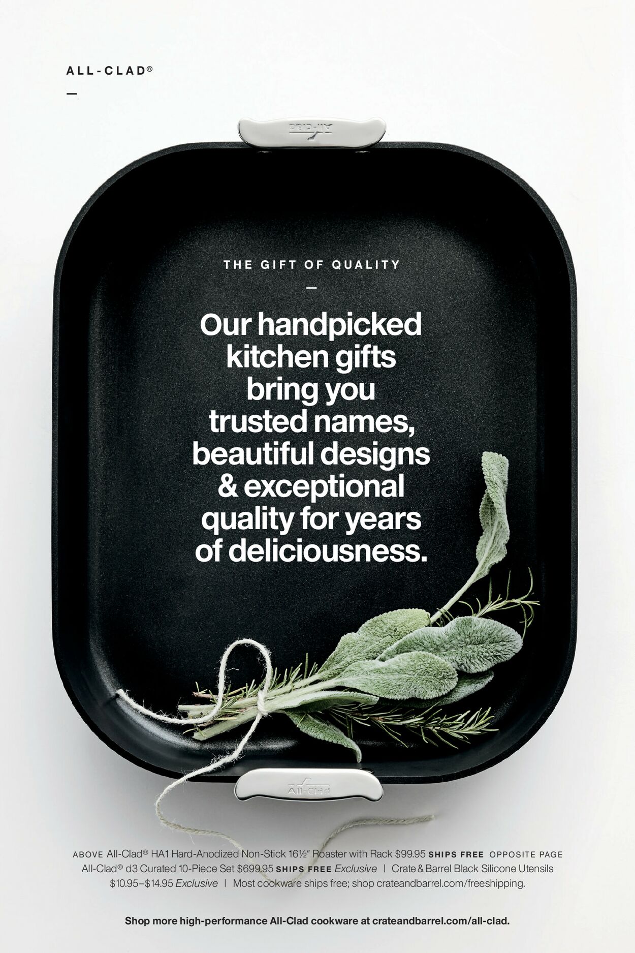 Crate & Barrel Ad from 11/01/2022