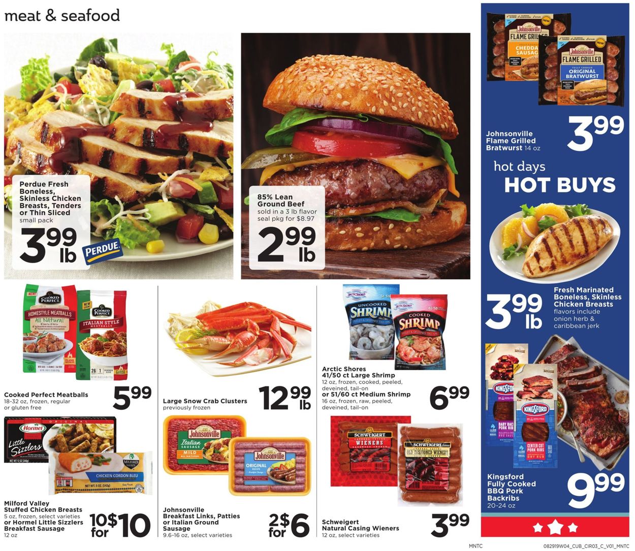 Cub Foods Ad from 08/29/2019