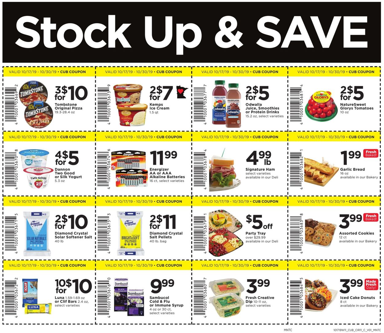 Cub Foods Ad from 10/17/2019
