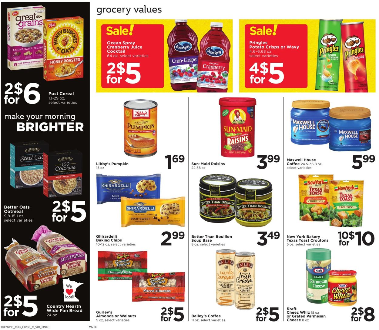 Cub Foods Ad from 11/14/2019