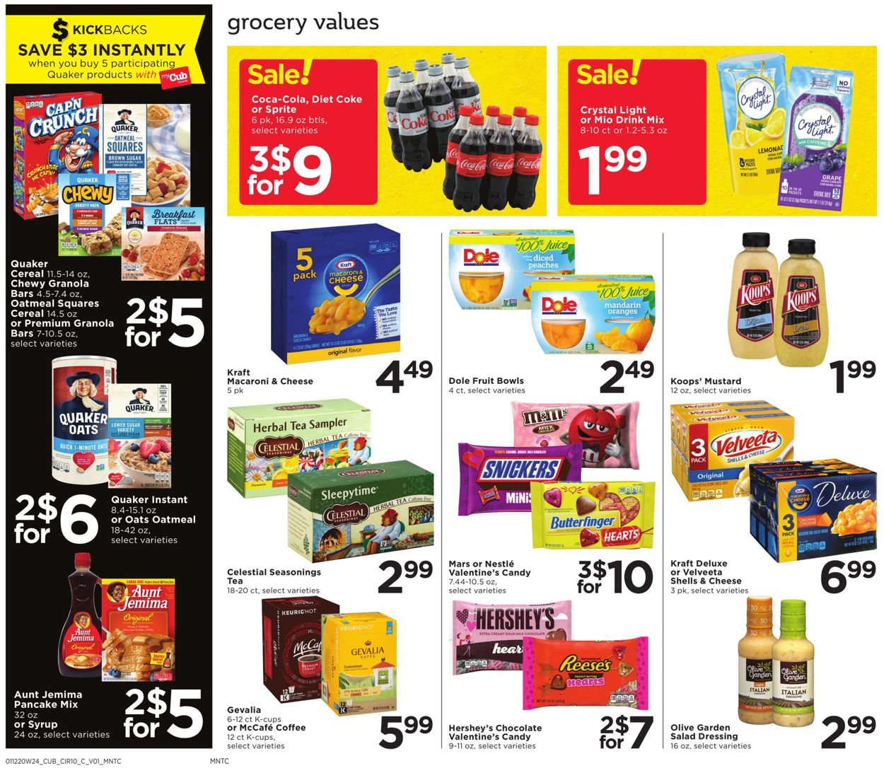 Cub Foods Ad from 01/12/2020