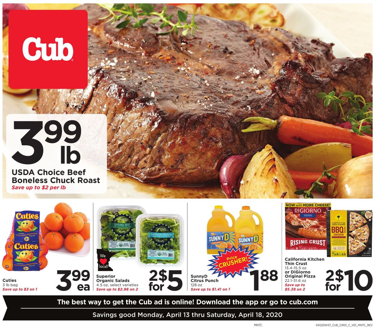 Cub Foods Ad from 04/13/2020