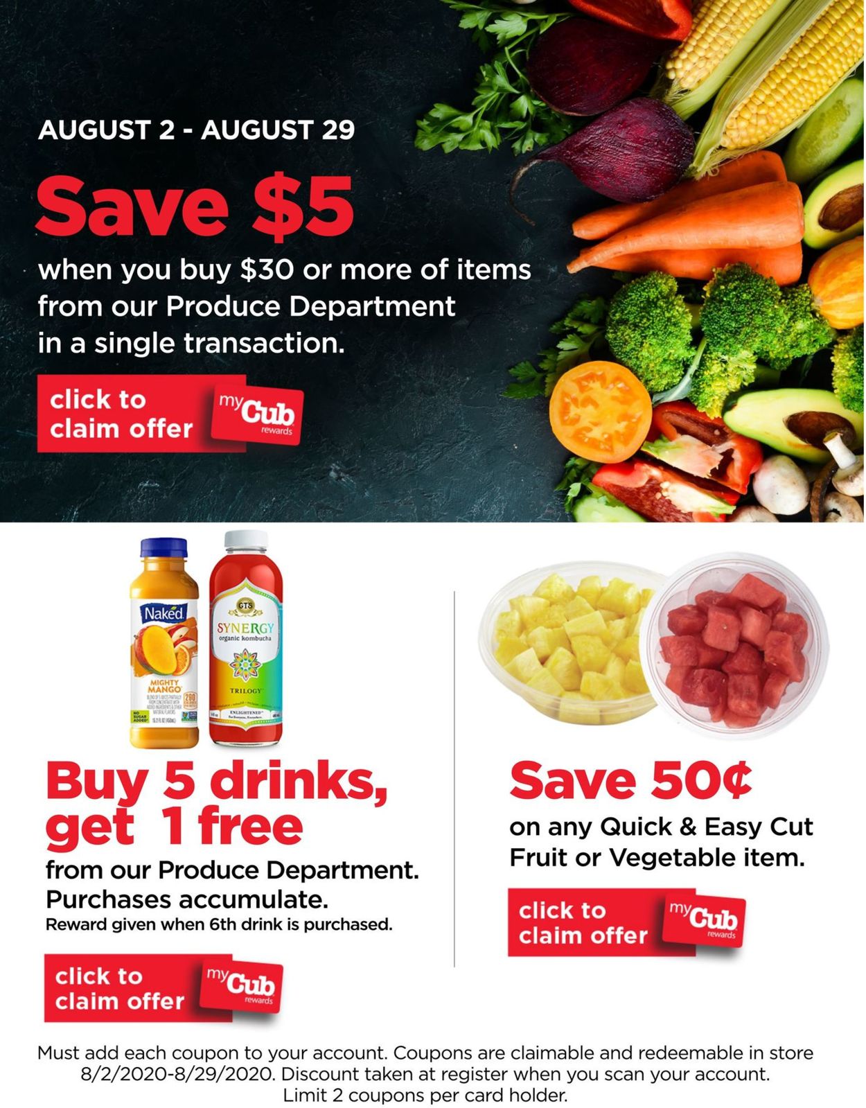 Cub Foods Ad from 08/02/2020