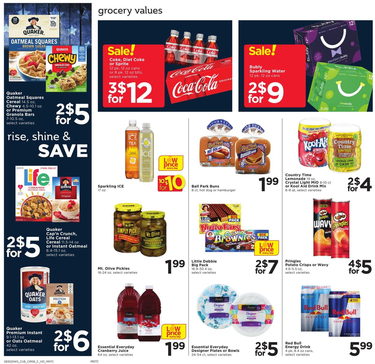 Cub Foods Ad from 08/30/2020