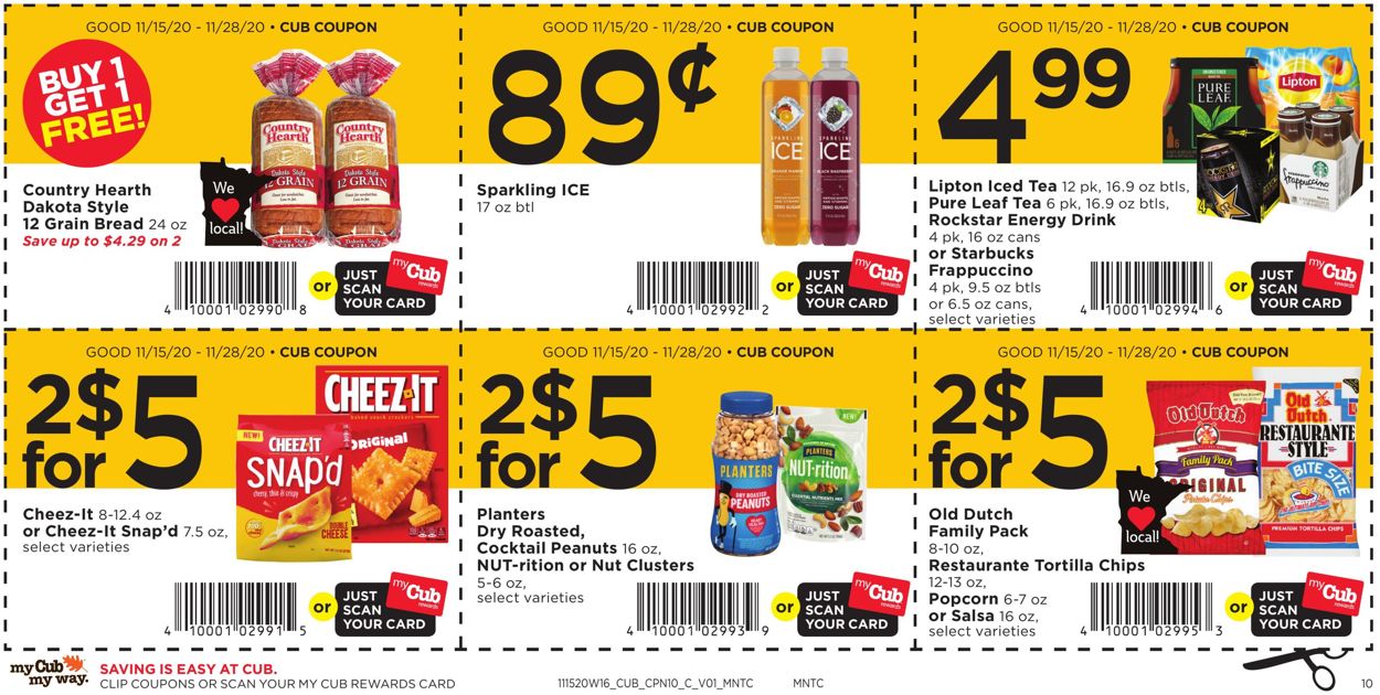 Cub Foods Ad from 11/15/2020