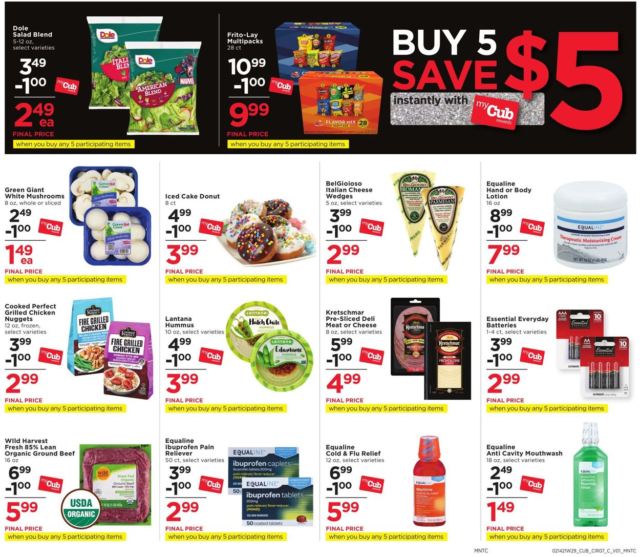 Cub Foods Ad from 02/14/2021