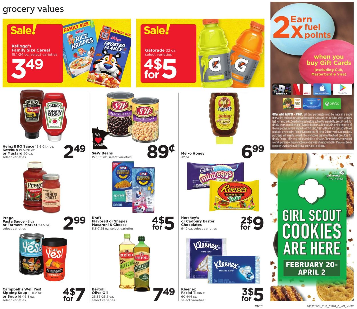 Cub Foods Ad from 02/28/2021