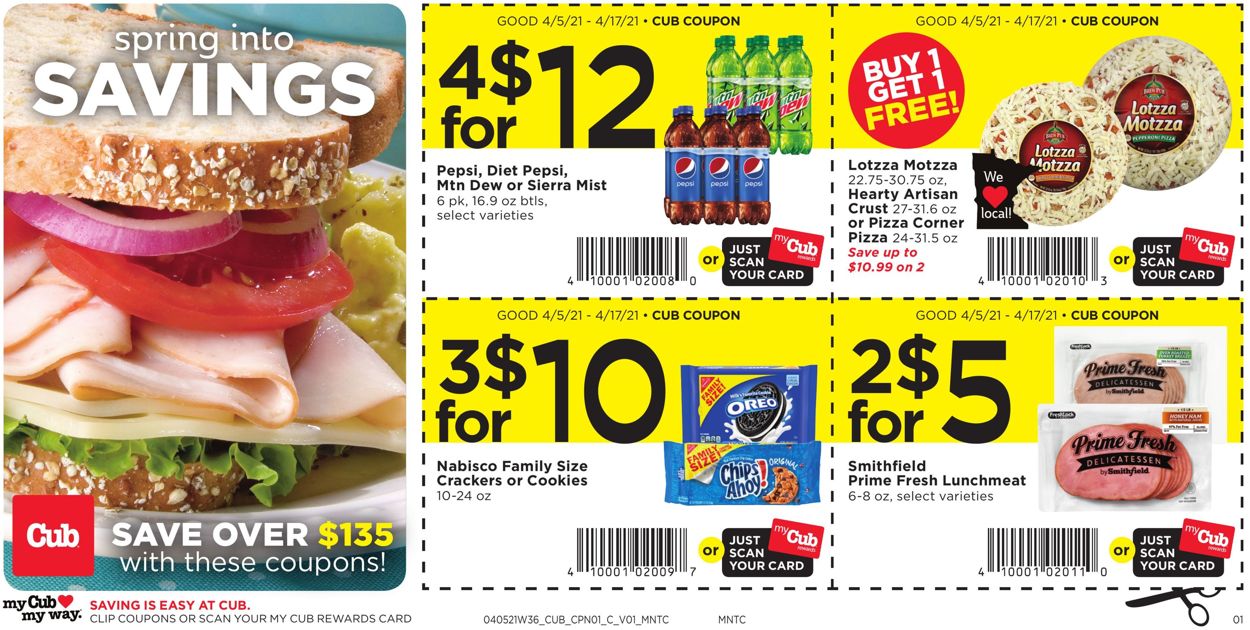 Cub Foods Ad from 04/05/2021