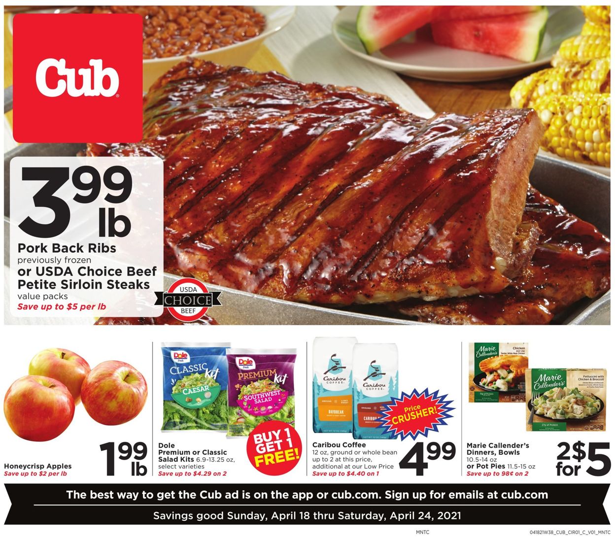 Cub Foods Ad from 04/18/2021