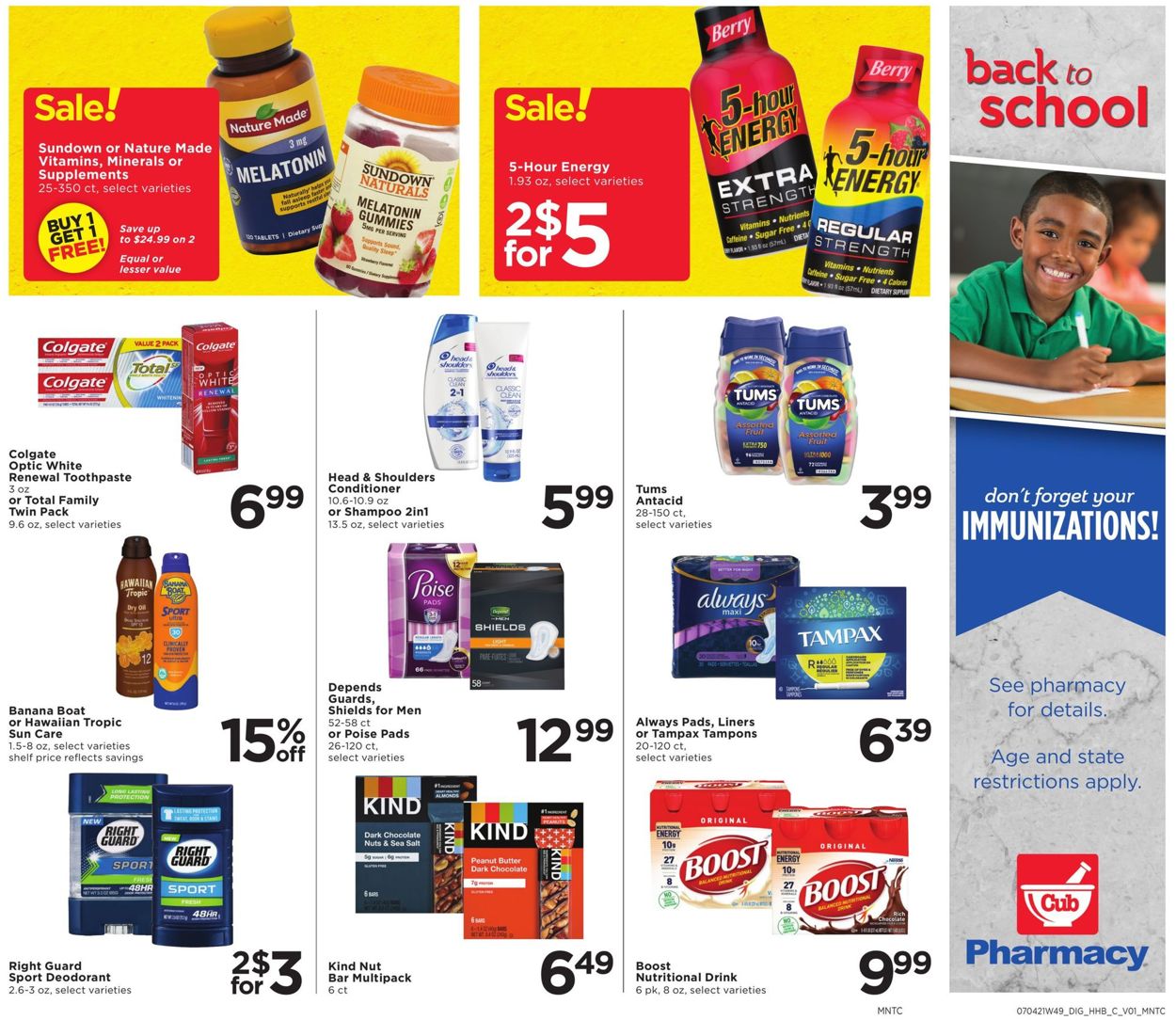 Cub Foods Ad from 07/05/2021