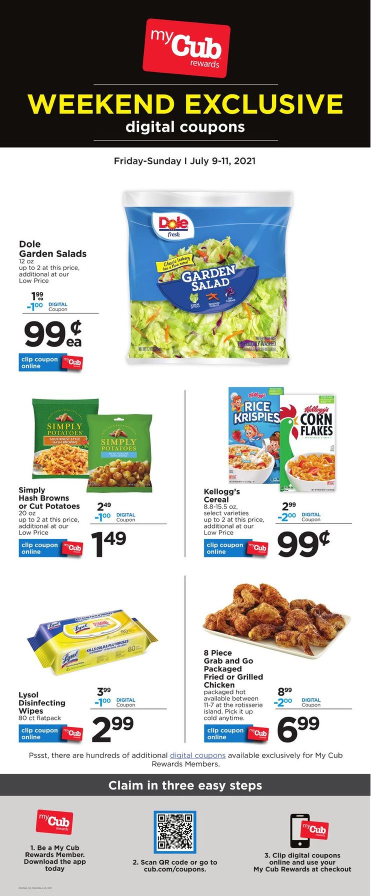Cub Foods Ad from 07/09/2021