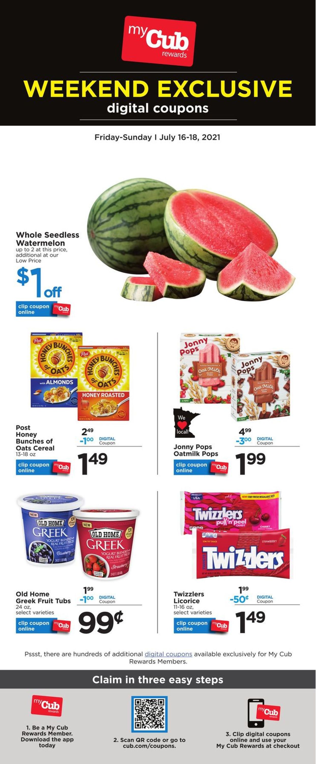 Cub Foods Ad from 07/16/2021
