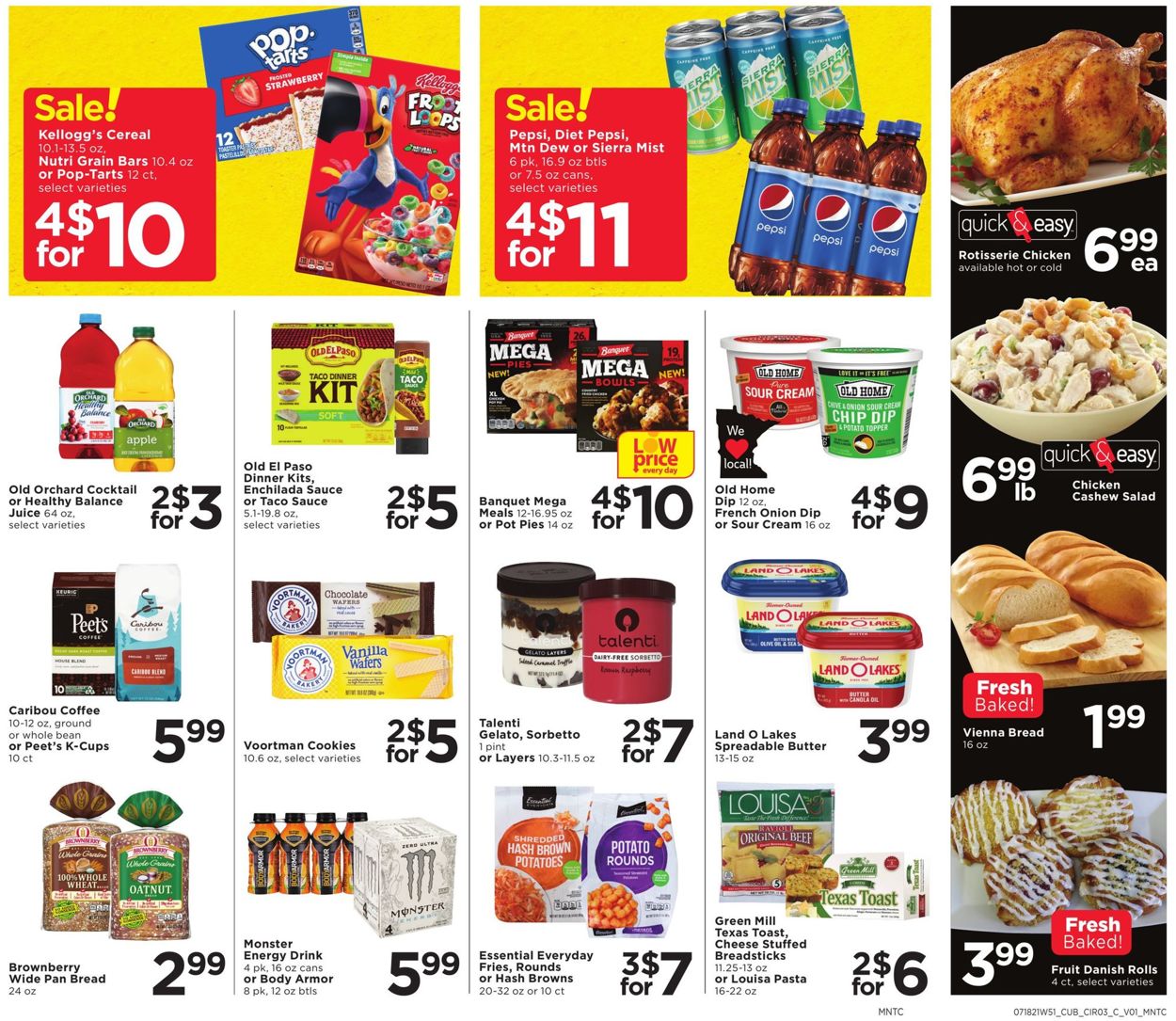 Cub Foods Ad from 07/18/2021