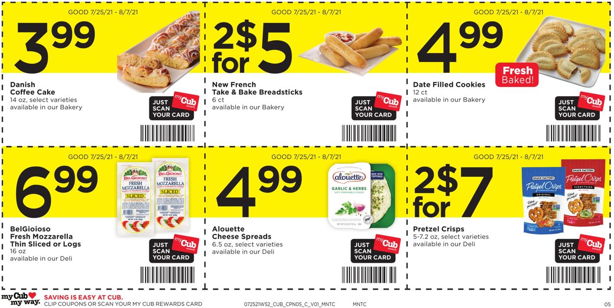 Cub Foods Ad from 07/25/2021