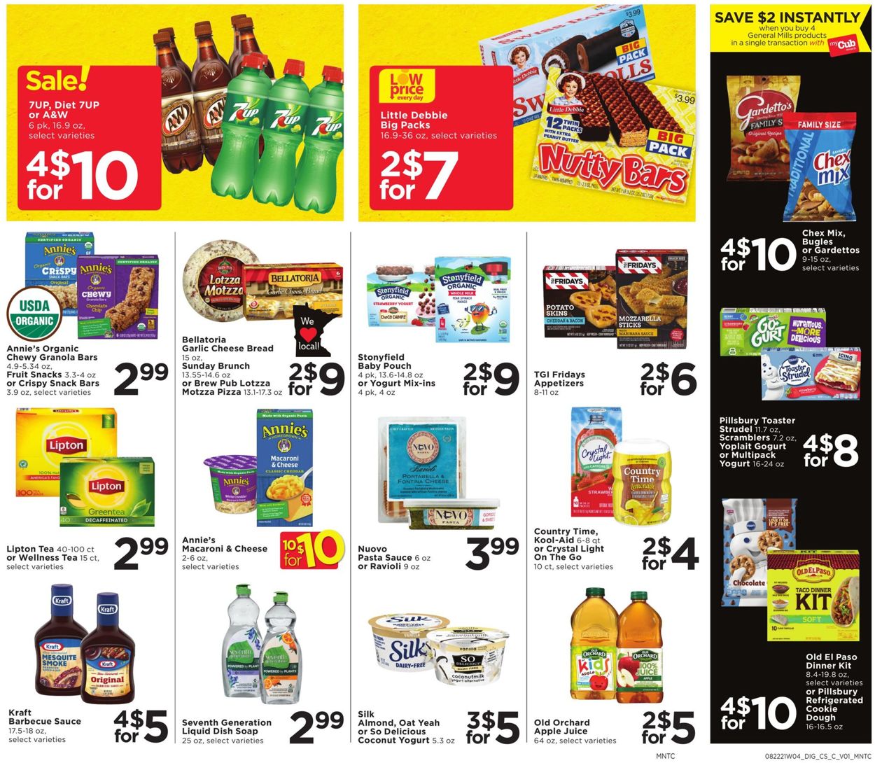 Cub Foods Ad from 08/22/2021