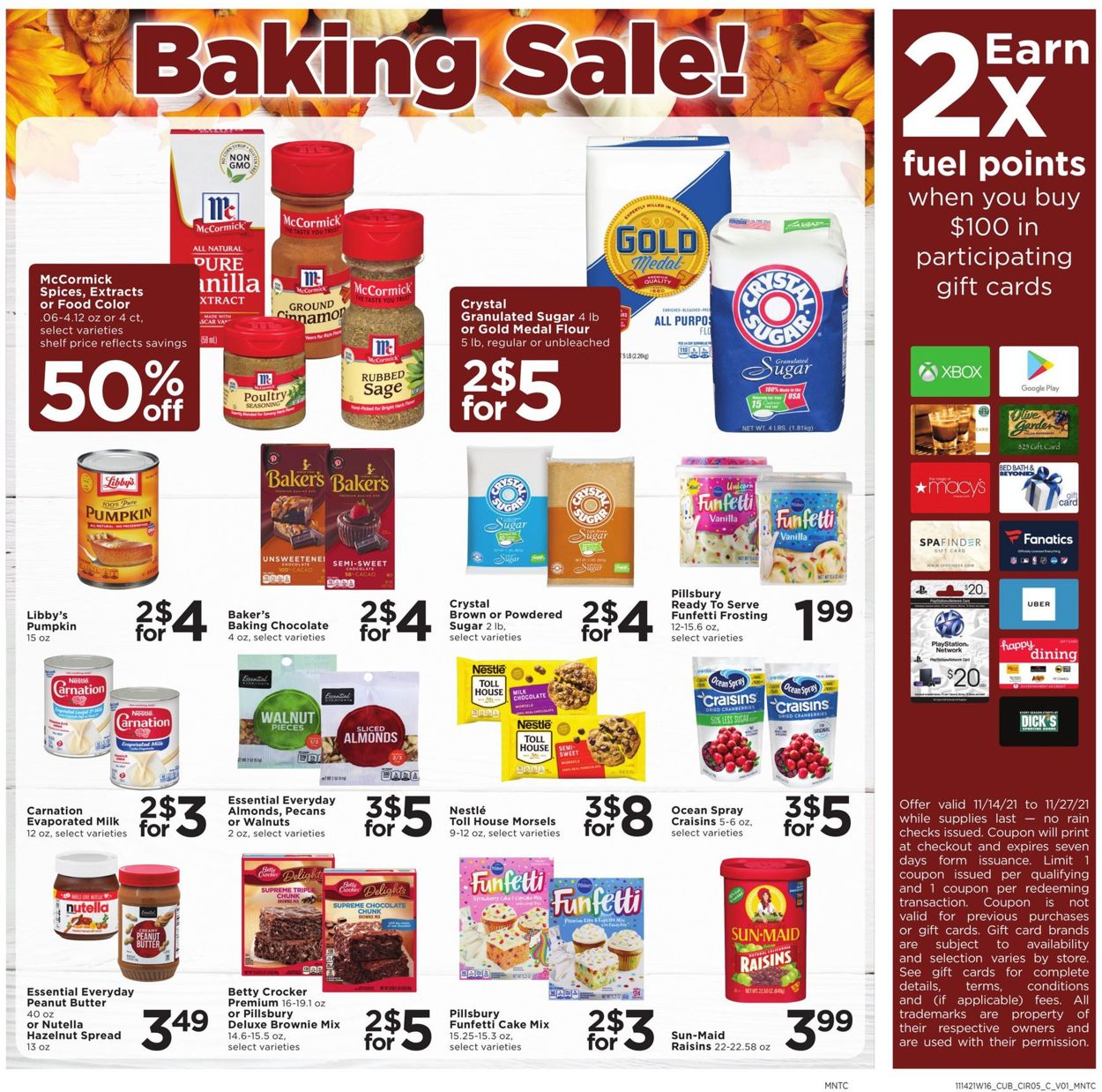 Cub Foods Ad from 11/14/2021