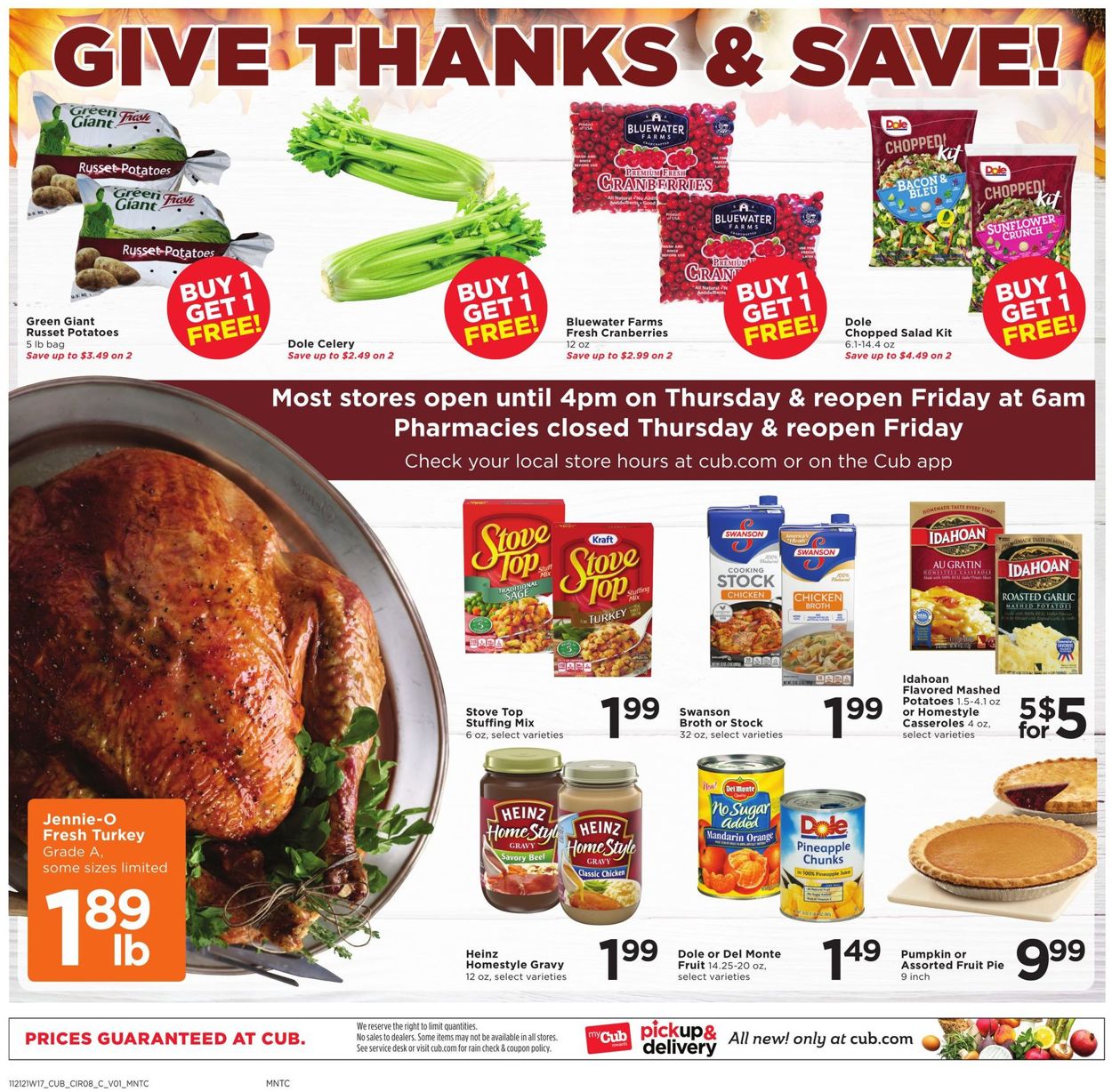 Cub Foods Ad from 11/21/2021