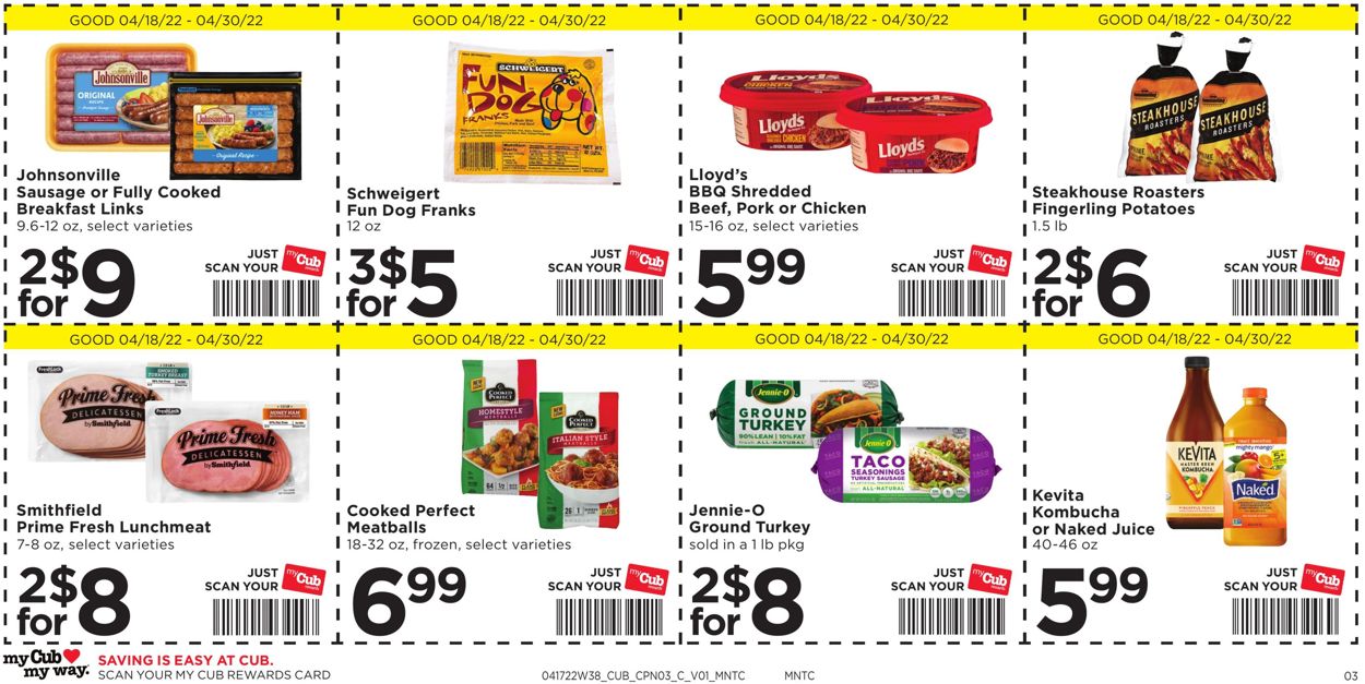 Cub Foods Ad from 04/18/2022