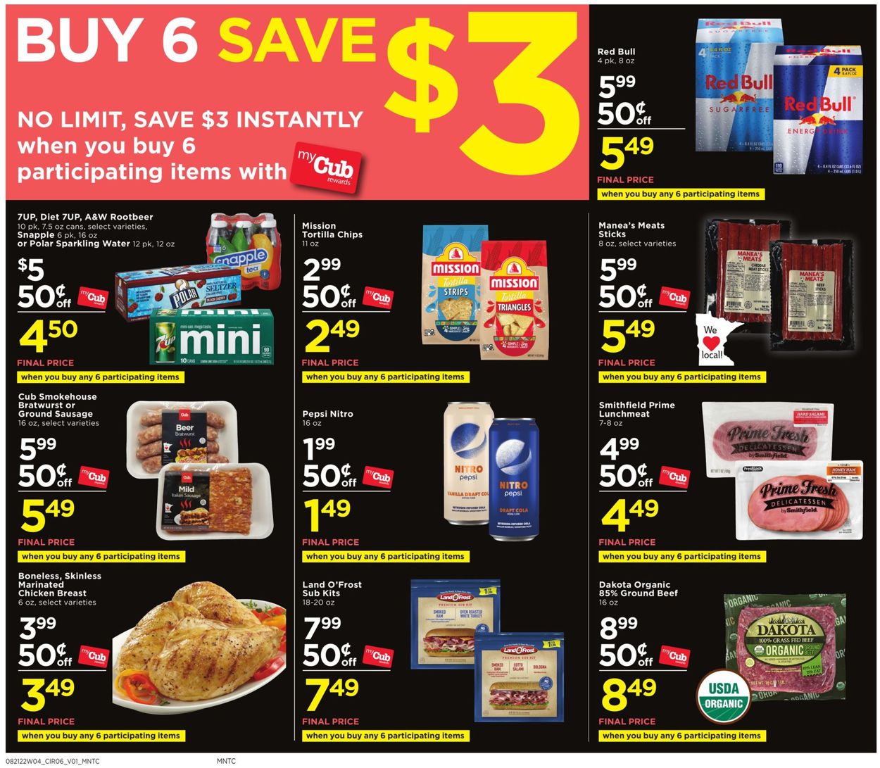 Cub Foods Ad from 08/21/2022