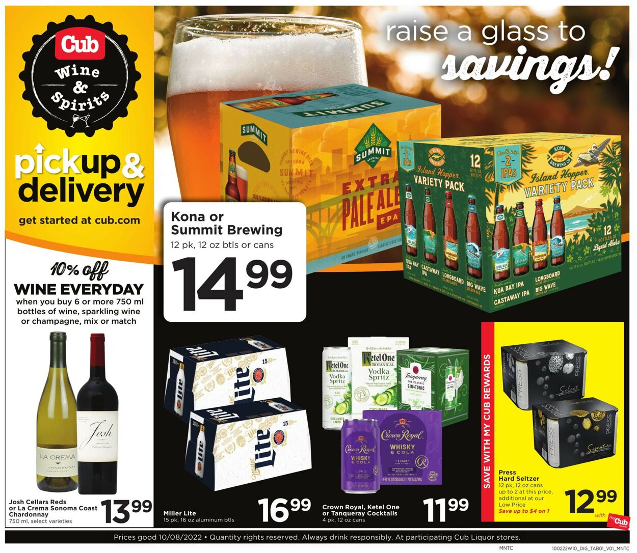 Cub Foods Ad from 10/02/2022