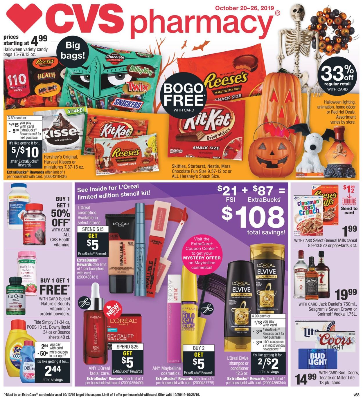 CVS Pharmacy Ad from 10/20/2019