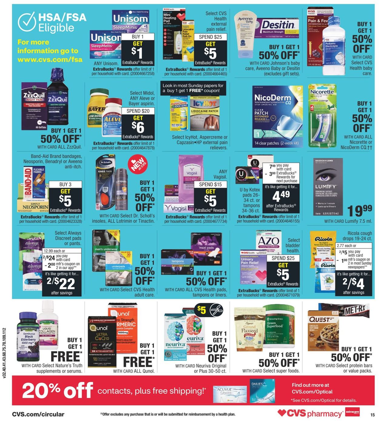 CVS Pharmacy Ad from 11/08/2020