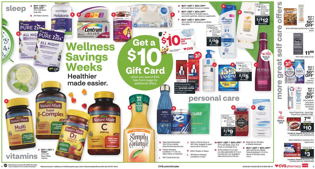 CVS Pharmacy Ad from 12/27/2020