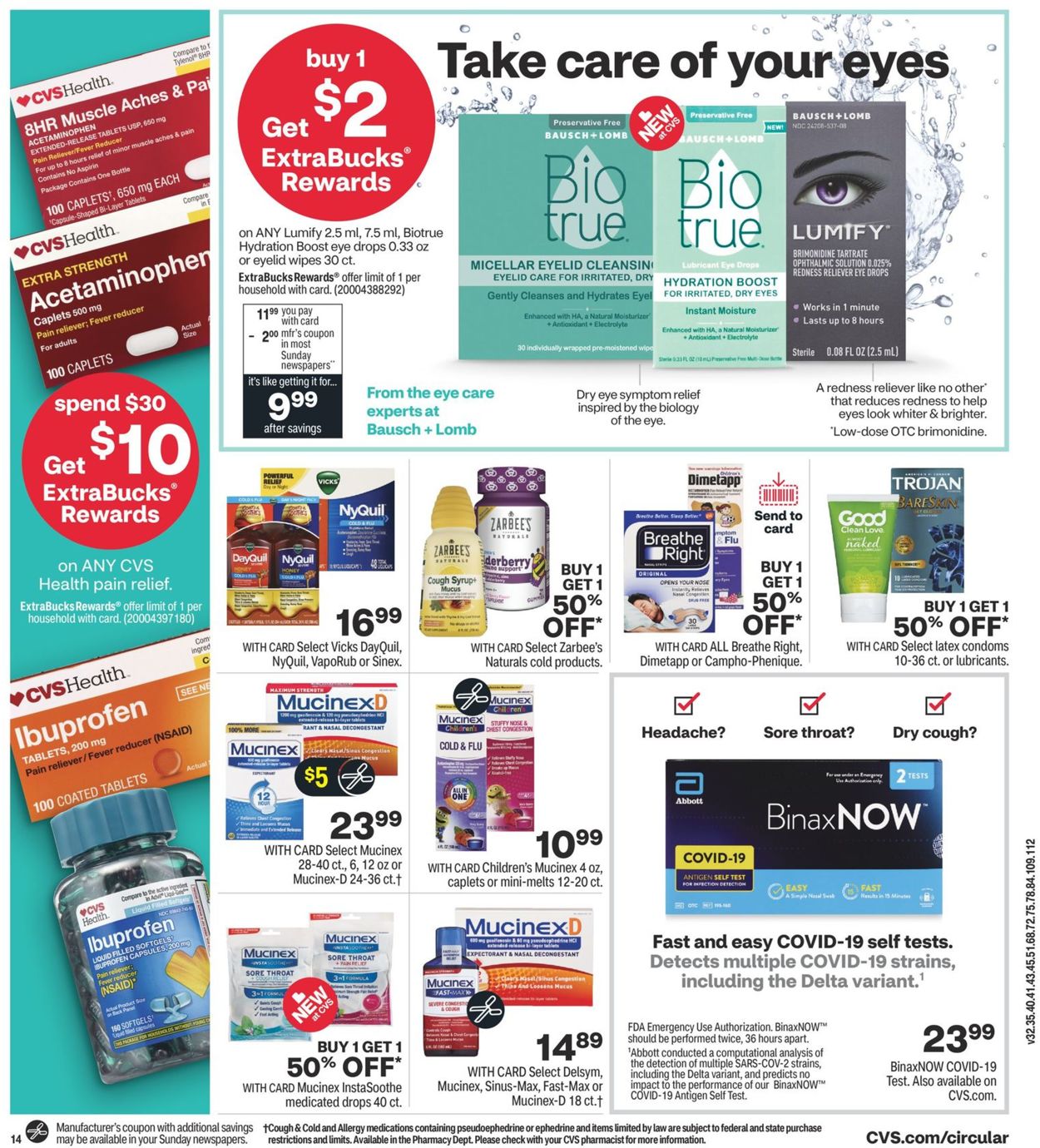 CVS Pharmacy Ad from 10/17/2021