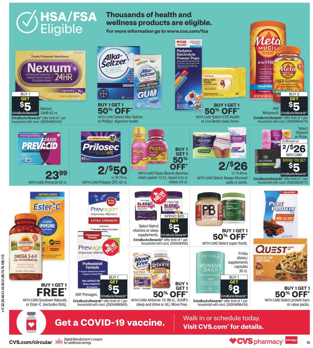 CVS Pharmacy Ad from 11/21/2021