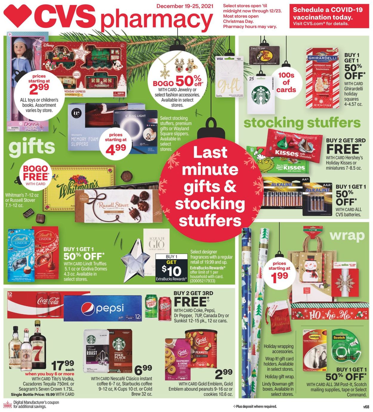 CVS Pharmacy Ad from 12/19/2021
