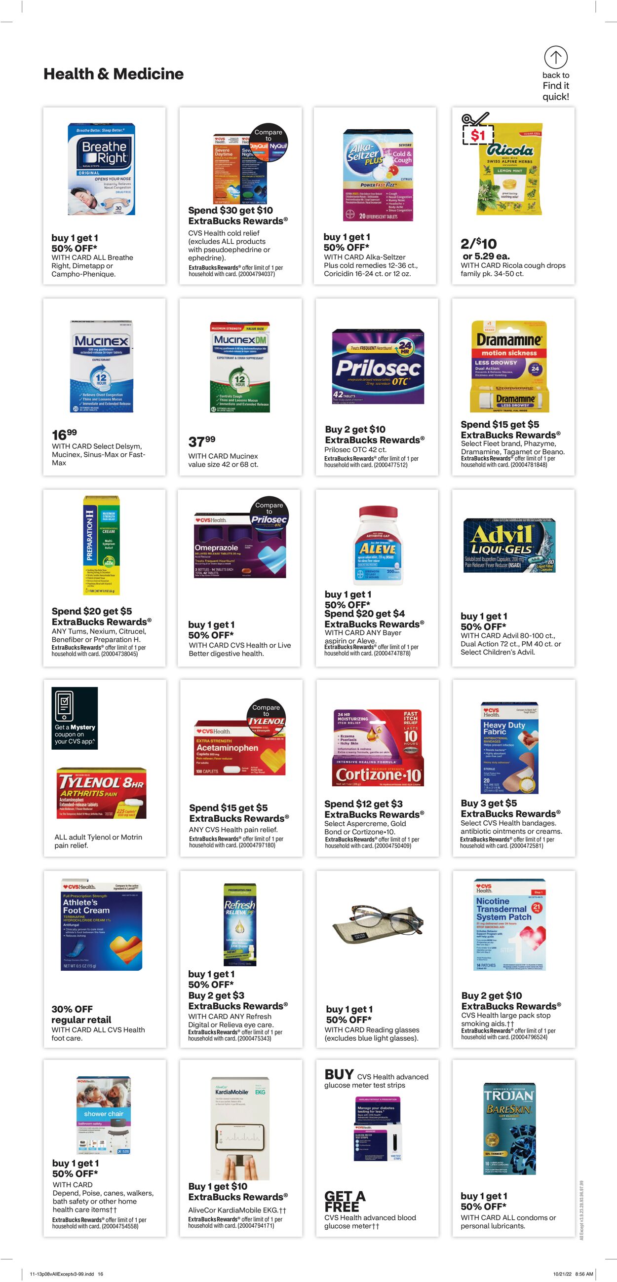 CVS Pharmacy Ad from 11/13/2022