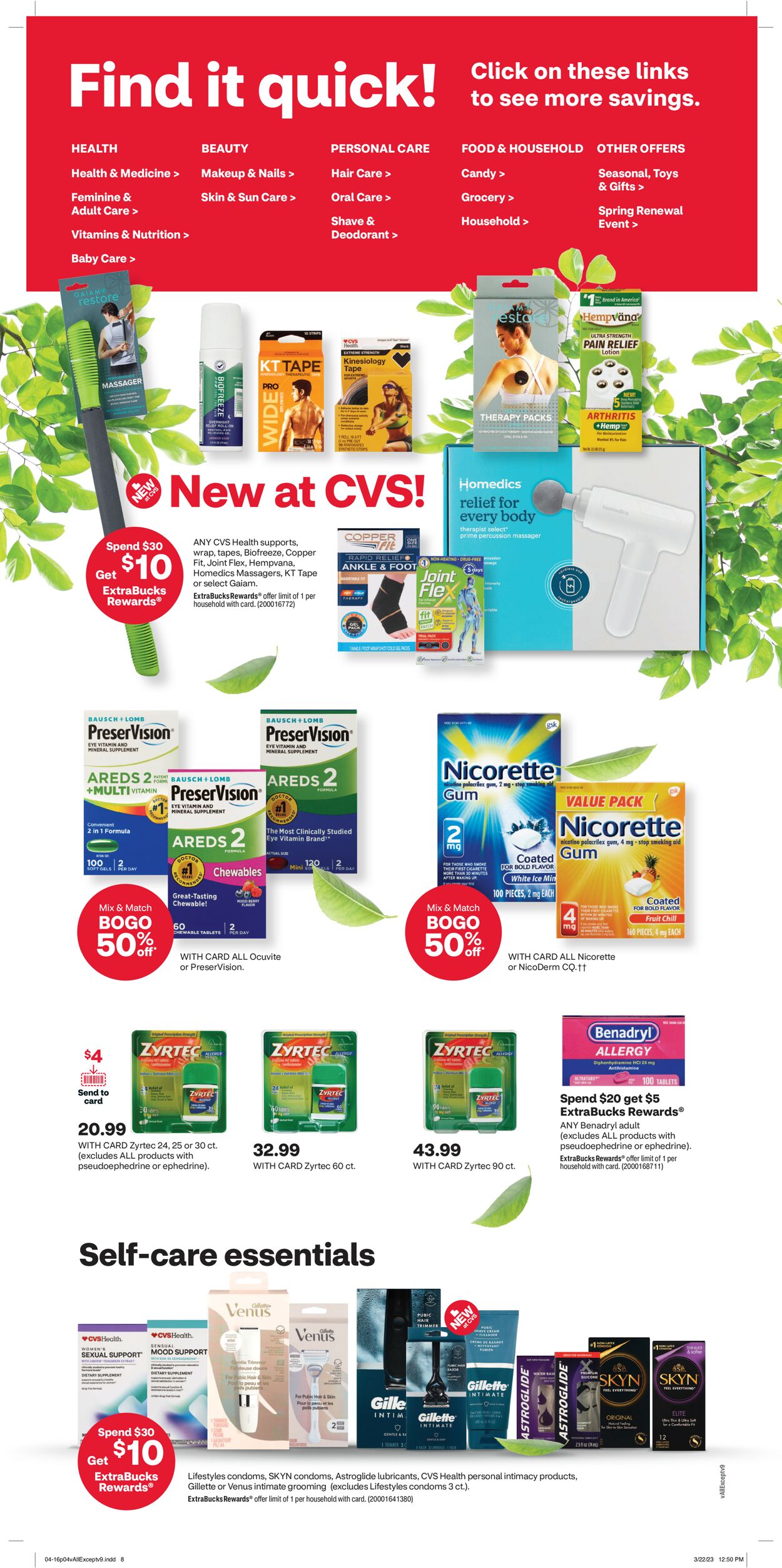 CVS Pharmacy Ad from 04/16/2023