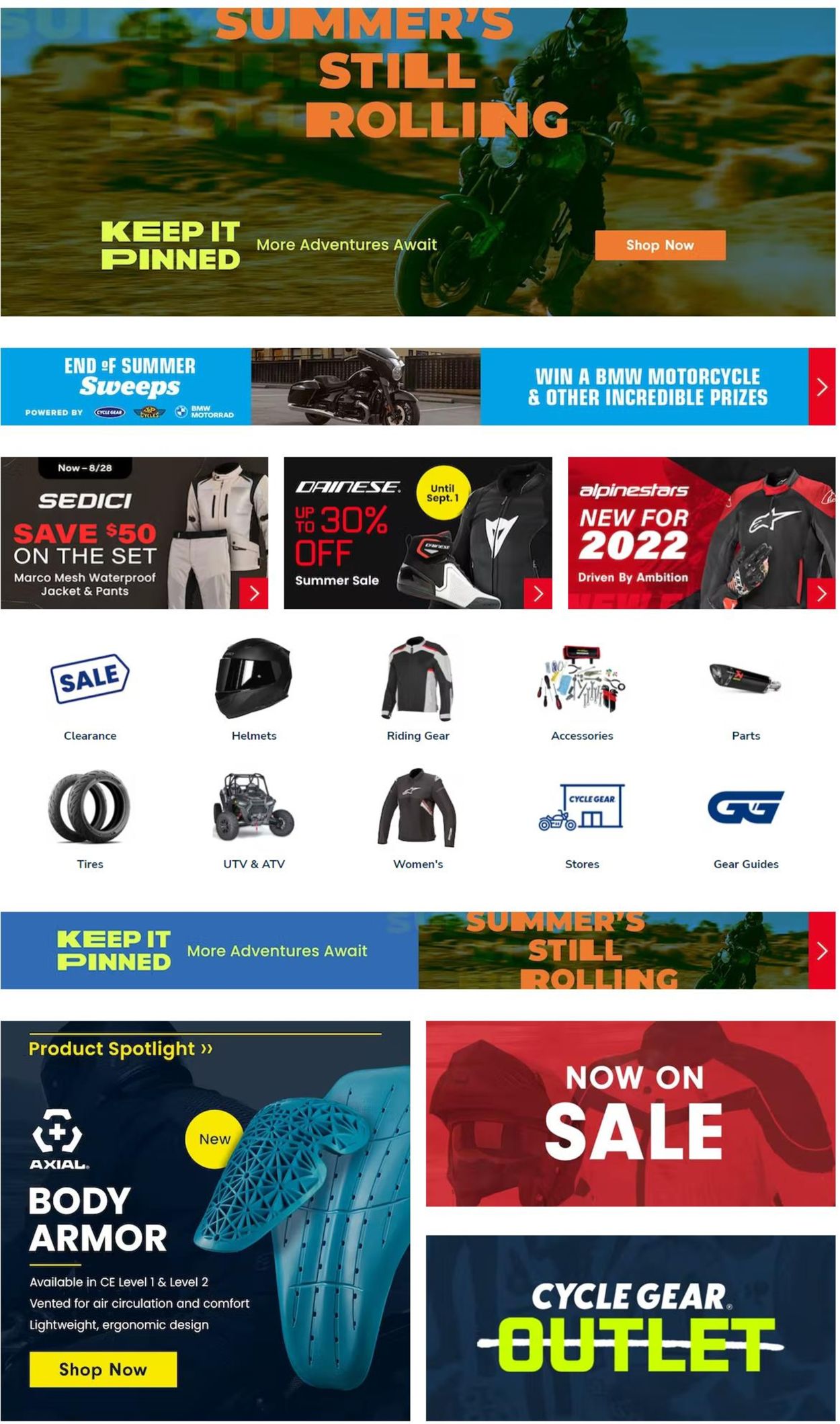 Cycle Gear Ad from 08/26/2022
