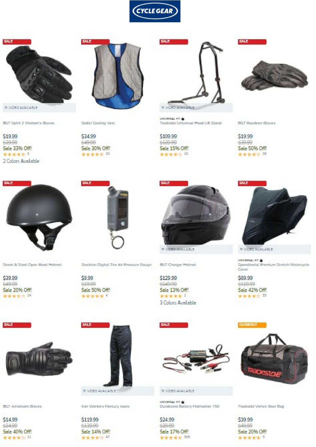 Cycle Gear Ad from 09/23/2022