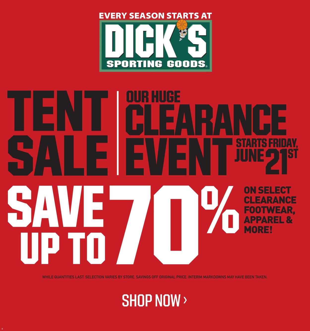 Dick's Ad from 06/21/2019