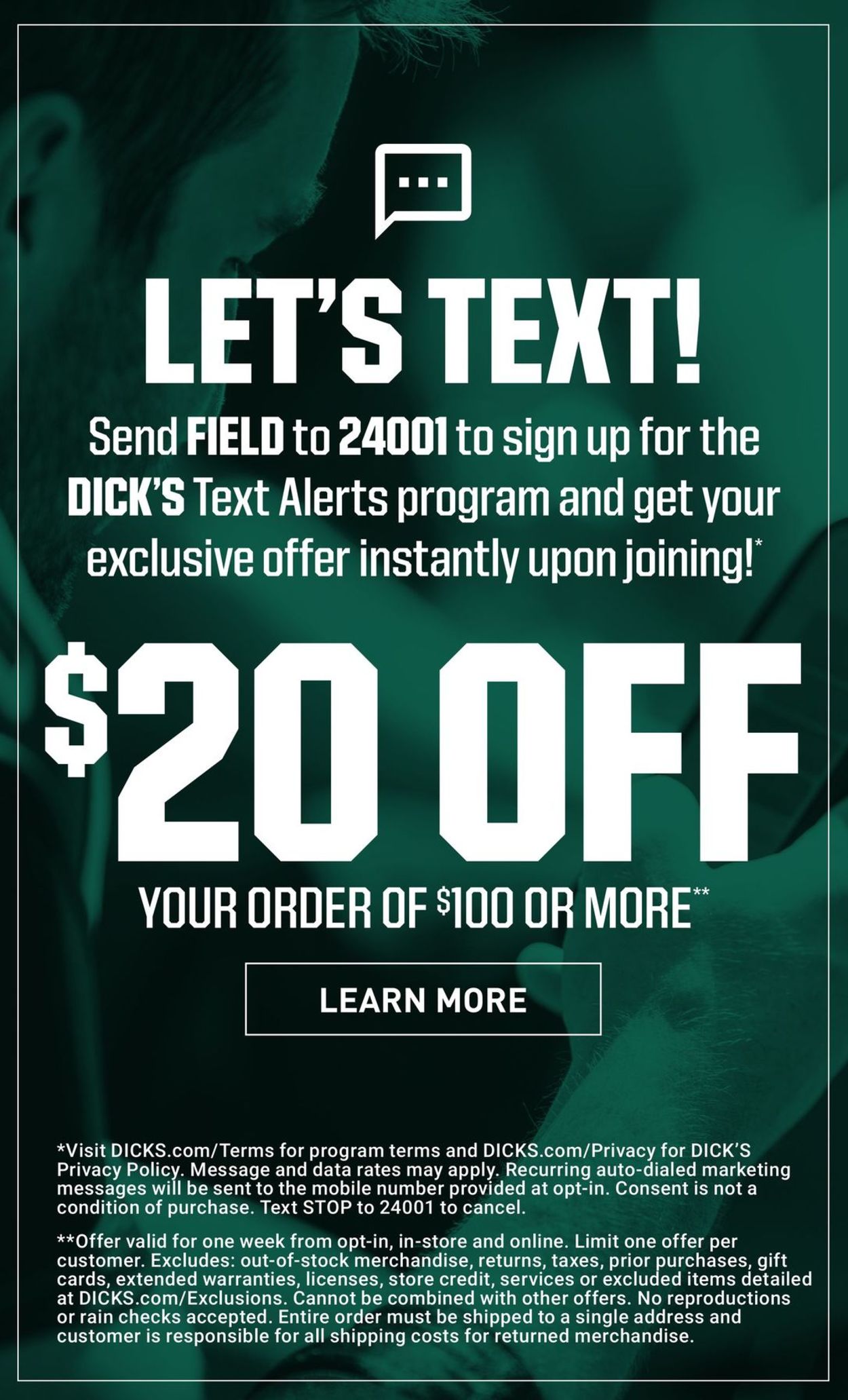 Dick's Ad from 11/18/2020
