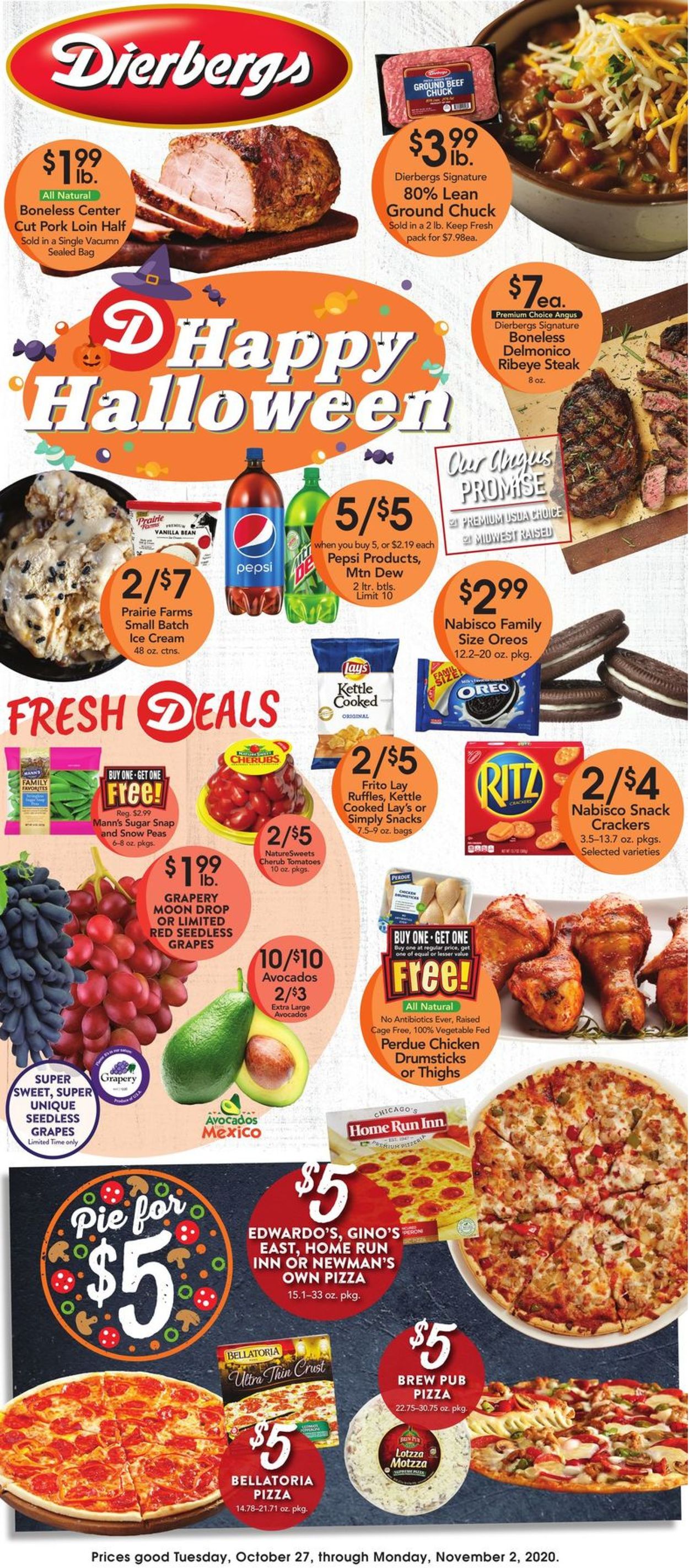 Dierbergs Ad from 10/27/2020