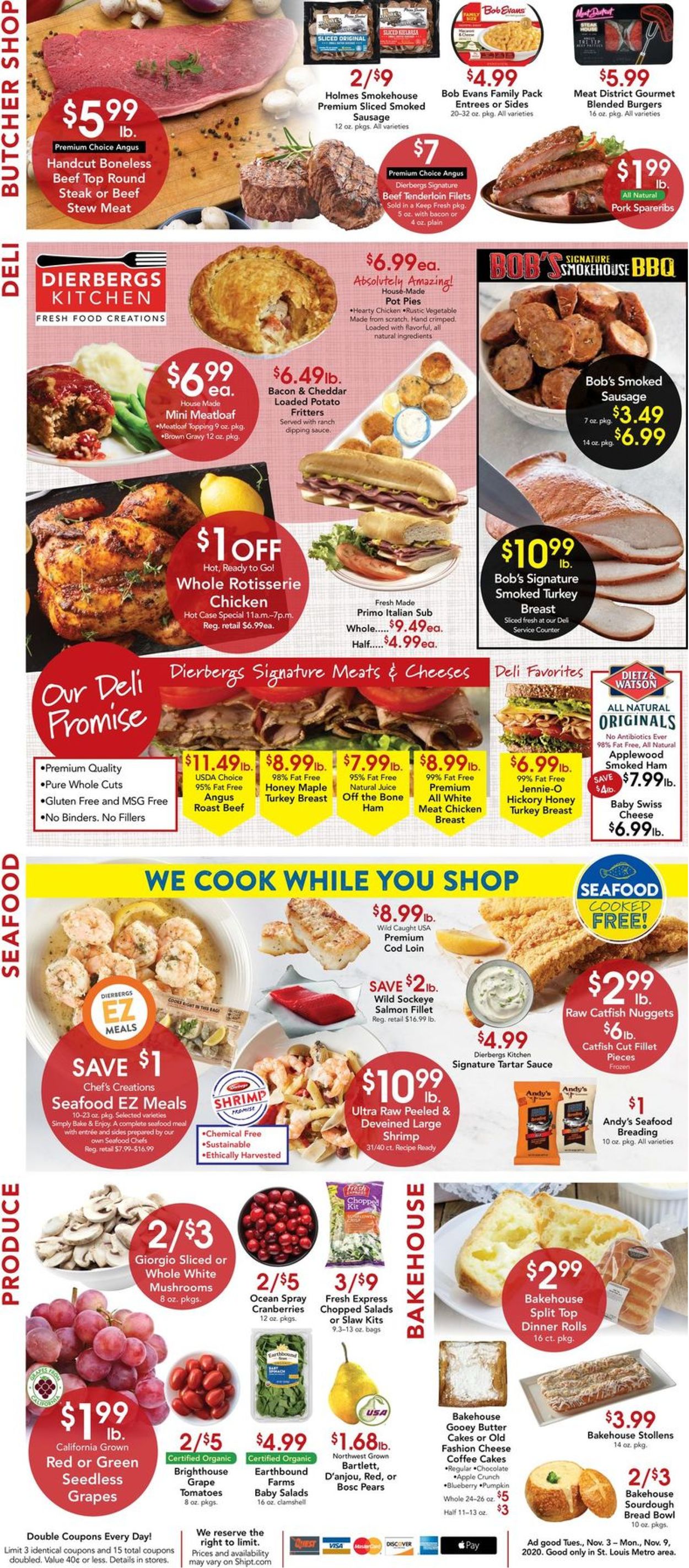 Dierbergs Ad from 11/03/2020