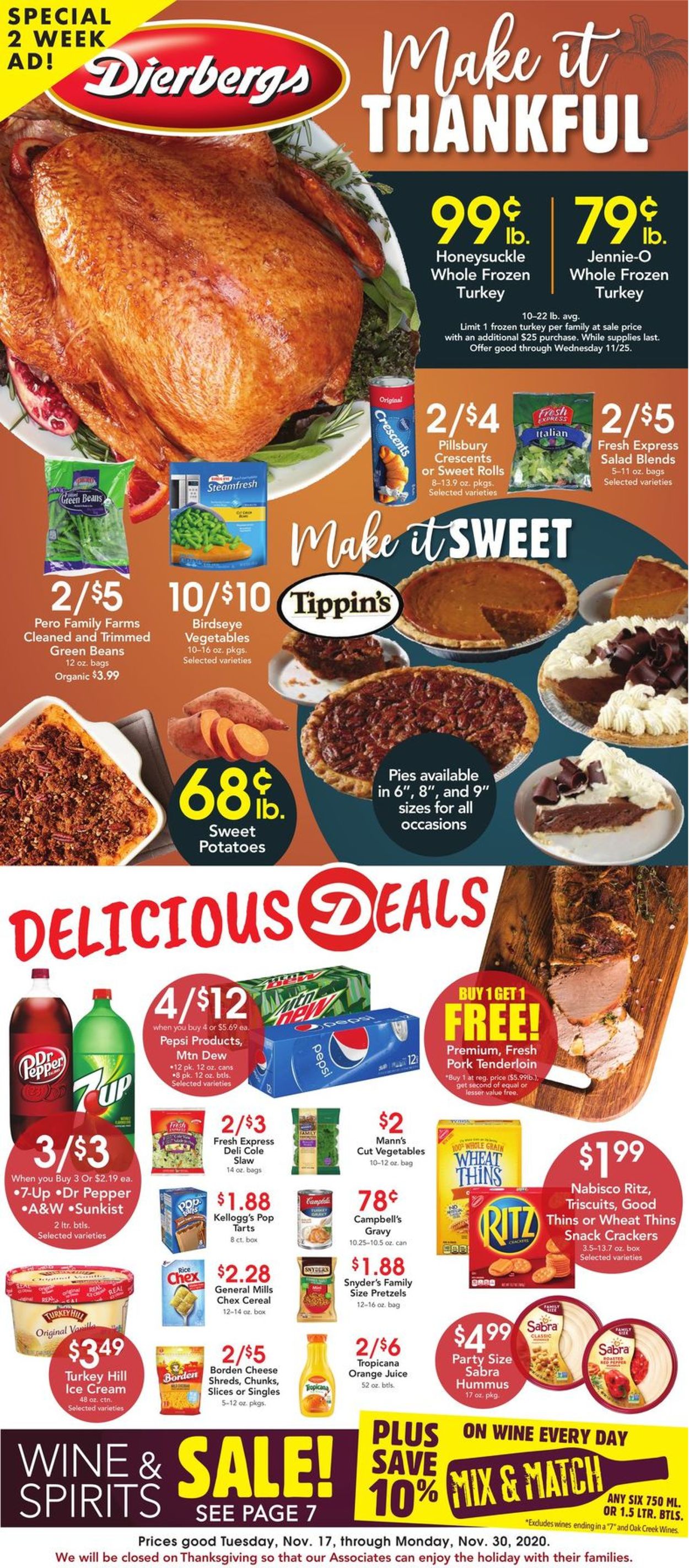 Dierbergs Ad from 11/17/2020