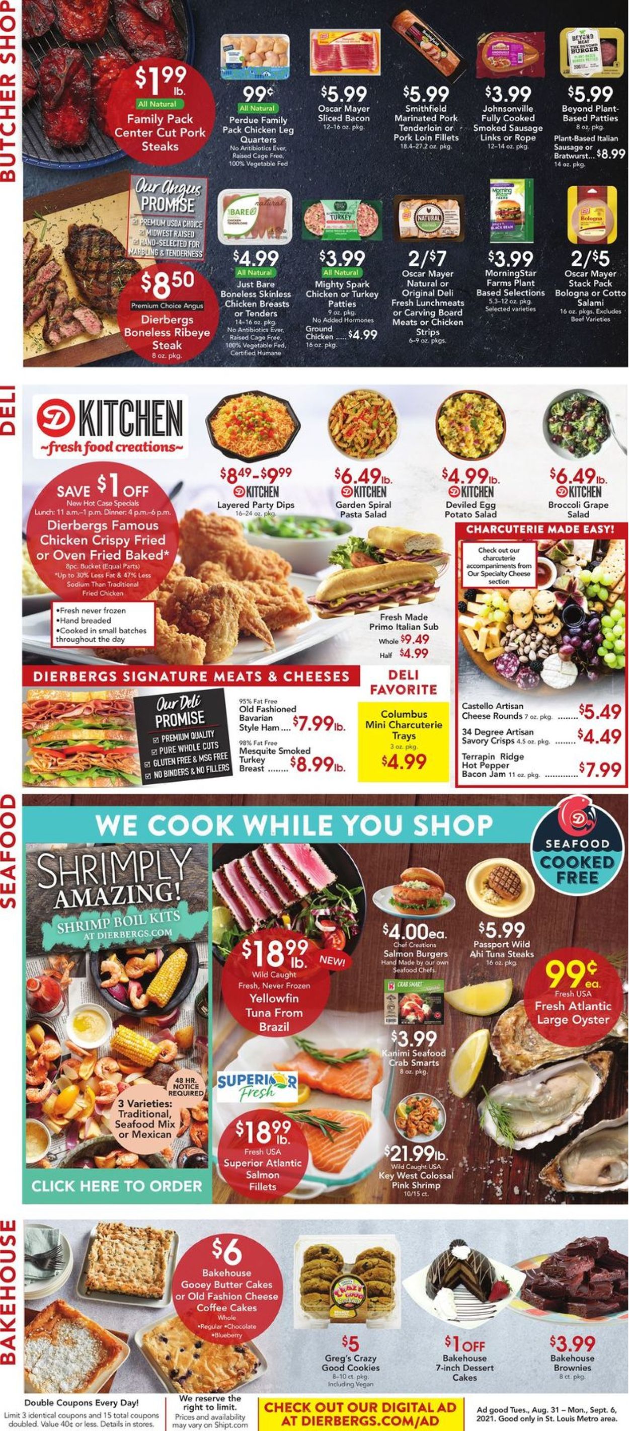 Dierbergs Ad from 08/31/2021