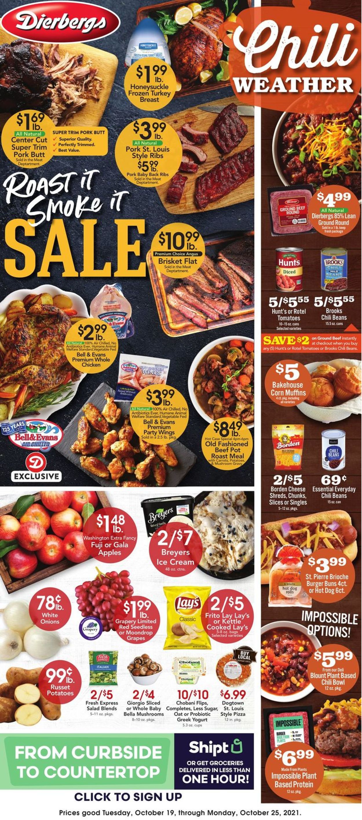Dierbergs Ad from 10/19/2021