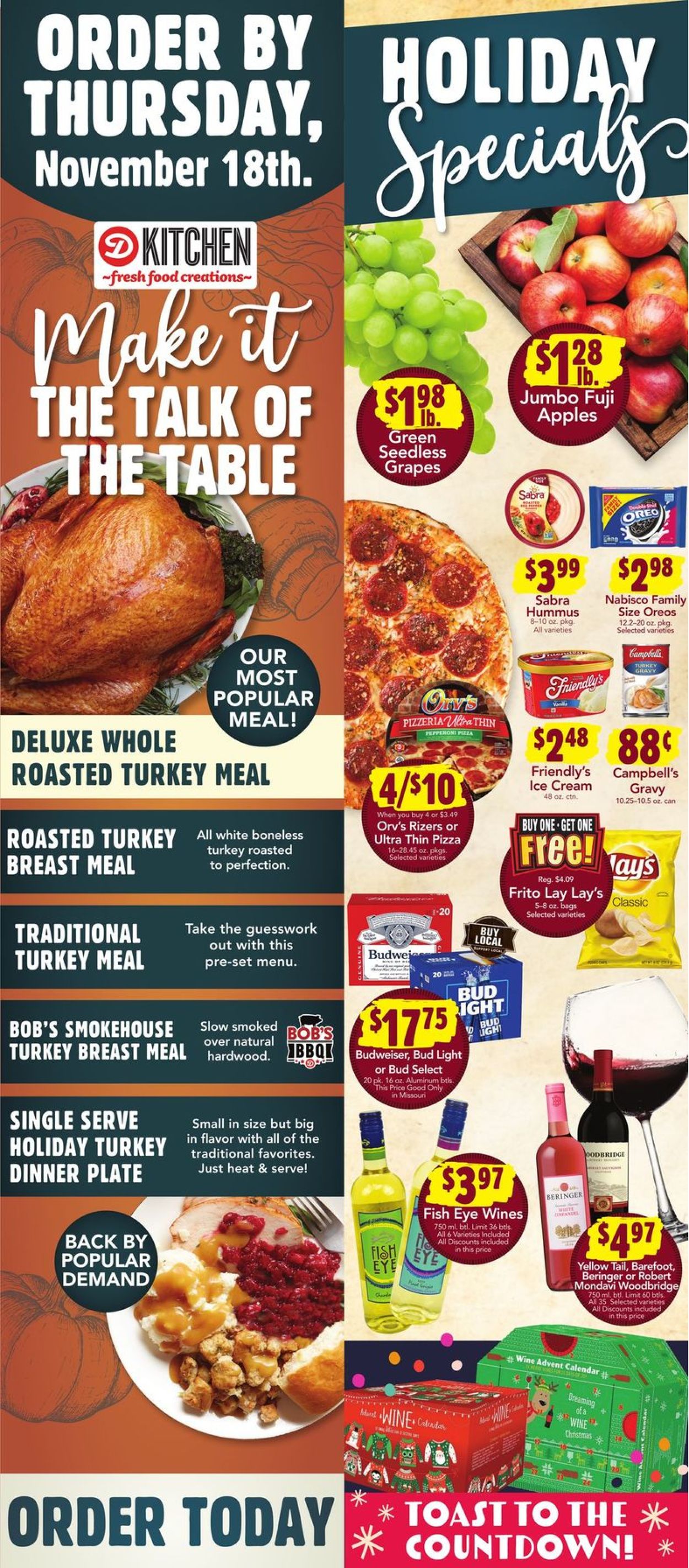 Dierbergs Ad from 11/16/2021