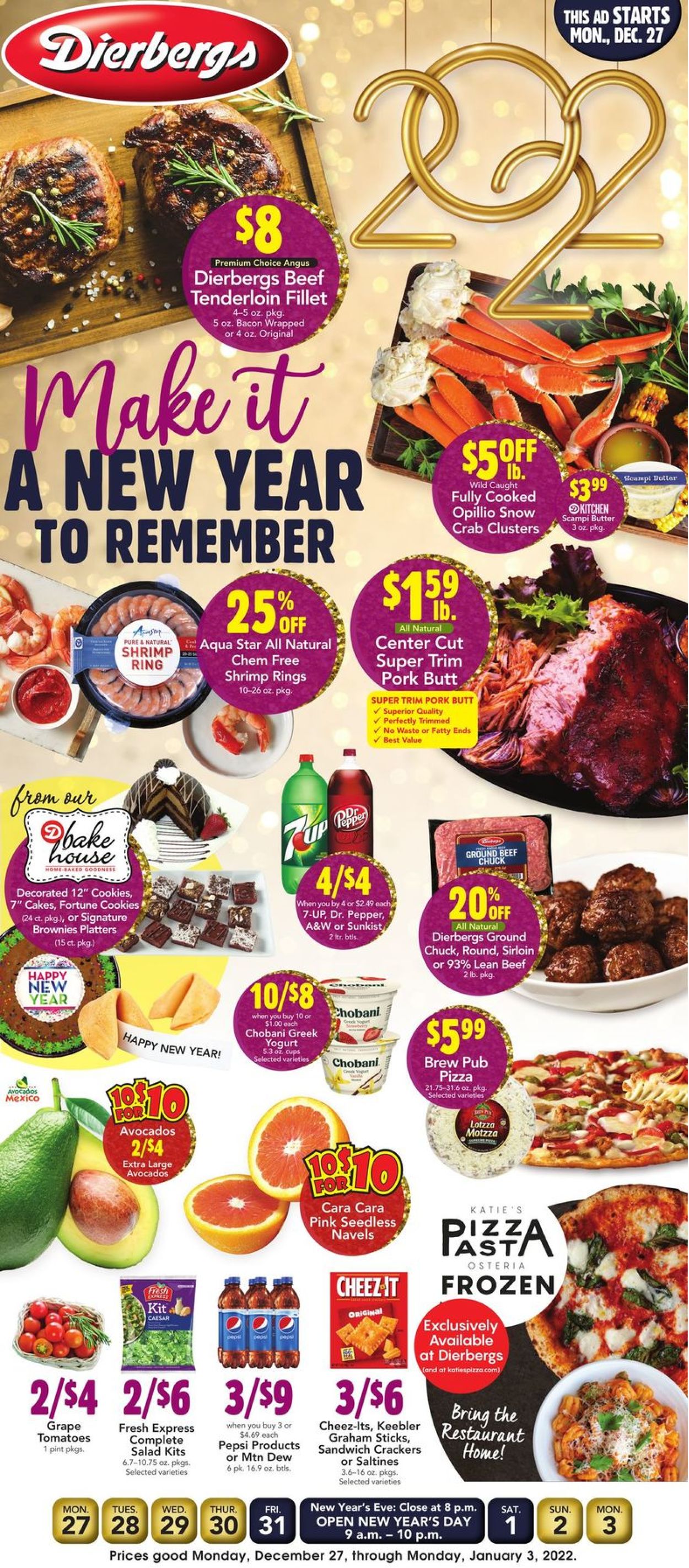 Dierbergs Ad from 12/27/2021